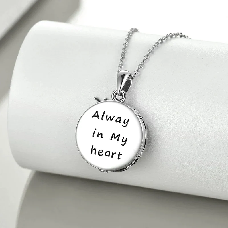 Urn Necklace for Ashes Sterling Silver Wolf Urn Pendant Cremation Jewelry Memorial Gifts for Women Men