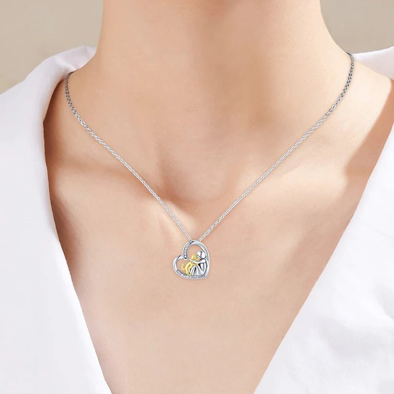 Sterling Silver Dog Urn Necklace/Ring for Ashes Dog Memorial Keepsake Cremation Jewelry Gifts for Women Dog Lovers