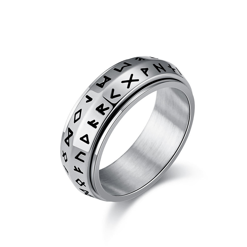 🔥This week's hot sale🔥Viking Rune Rotating Ring
