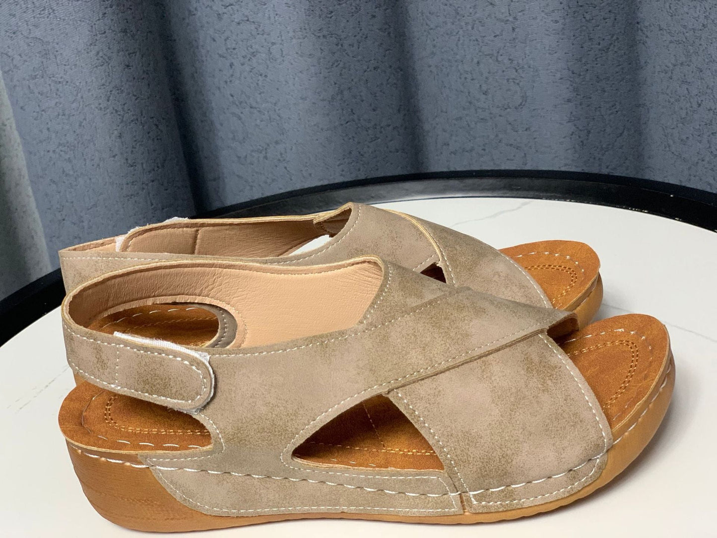 Needtoknit - Limited time offerš„Women's fish mouth Velcro sandals