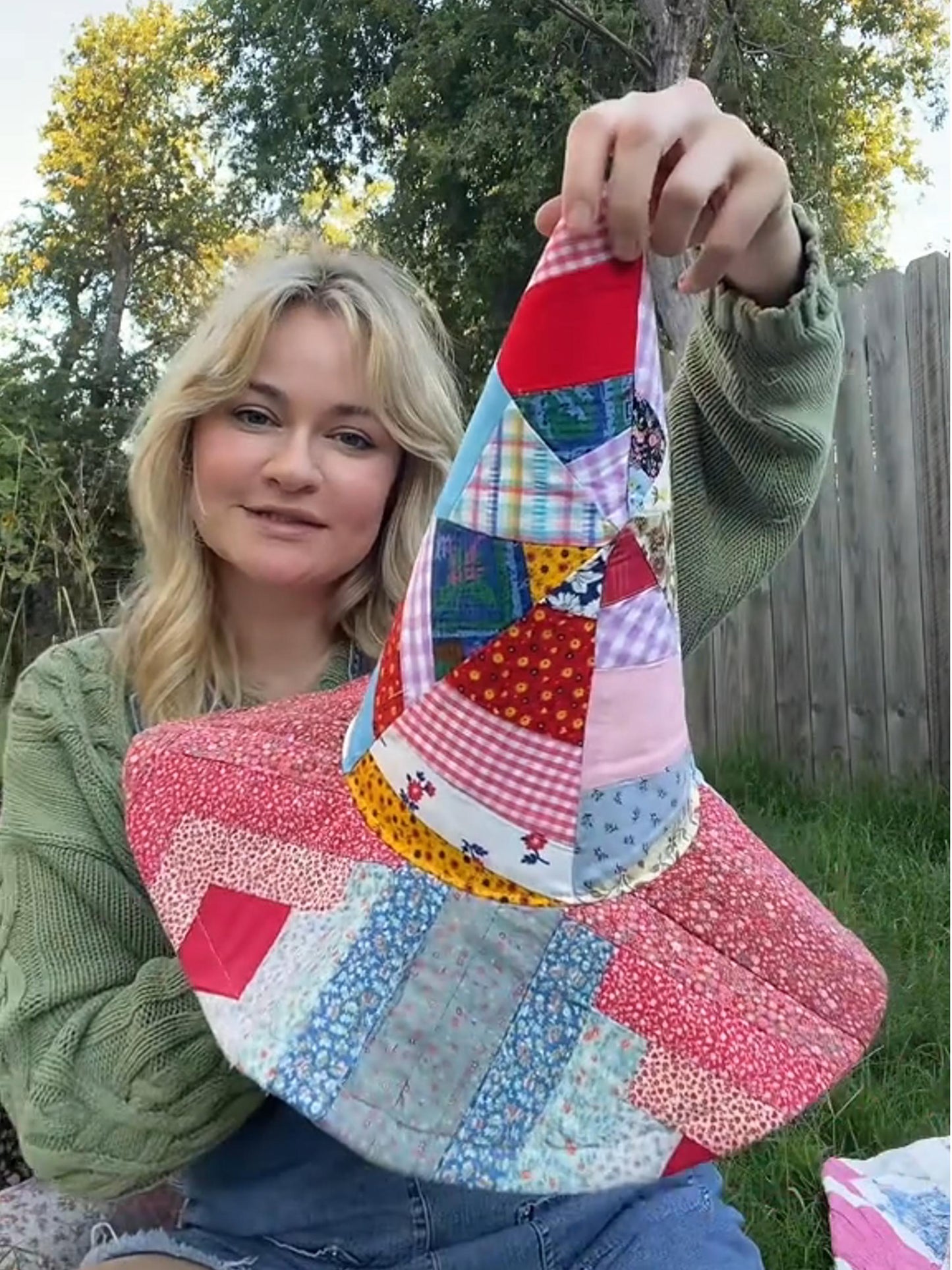 π₯π₯ The Quilted Witch Hat | Handcrafted Folk Art Hat