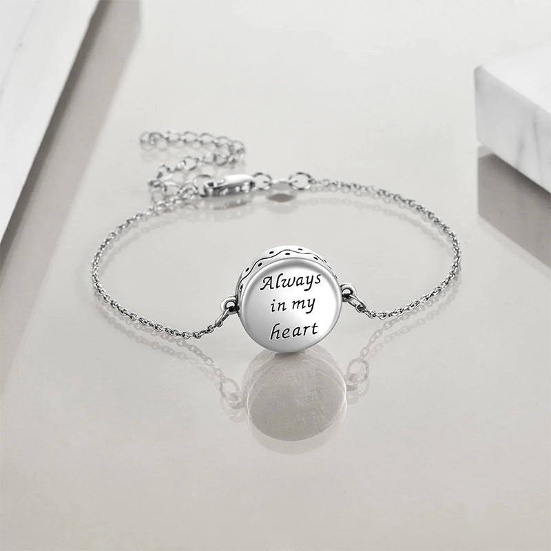 Celtic Knot Urn Bracelet for Ashes 925 Sterling Silver Cremation Keepsake Pendant Locket Bracelet for Women Mom