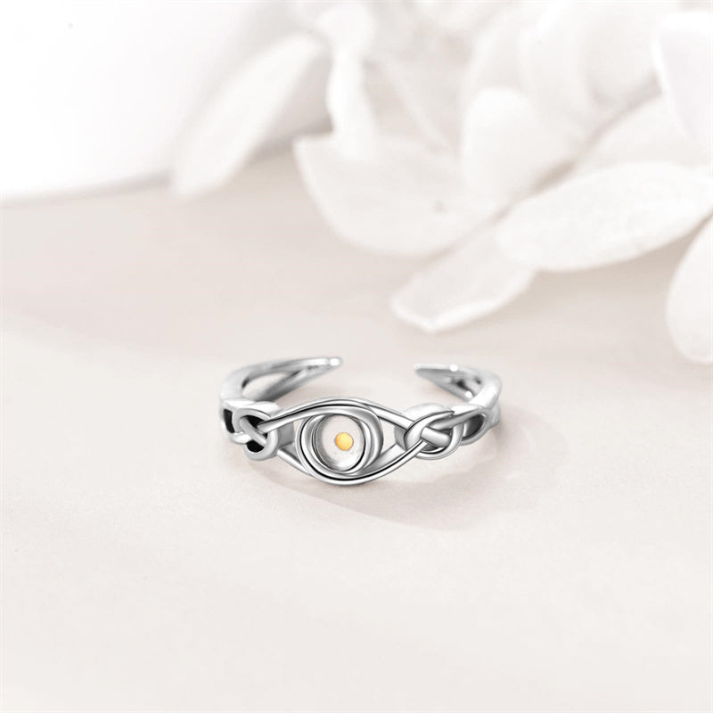 Mustard Seed Ring Sterling Silver Faith Christian Celtic Knot Jewelry Gifts for Women Girls