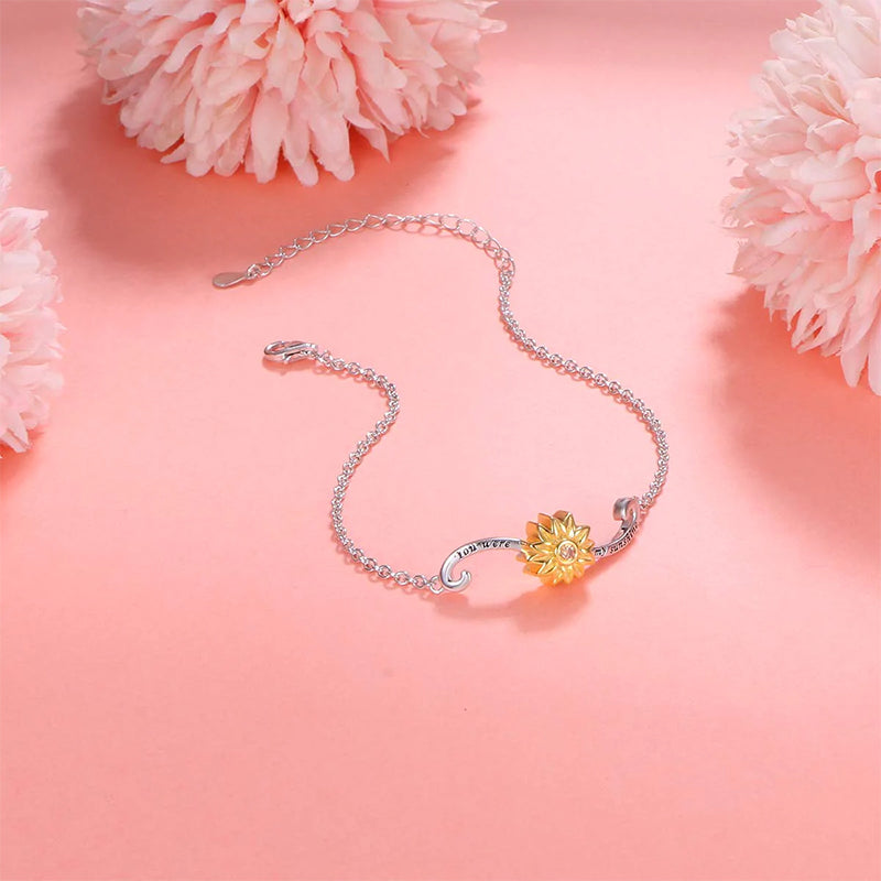 Sterling Silver Forever in My Heart CZ Cremation Urn Locket Memorial Ashes Holder Bangle Urn Keepsake Bracelet