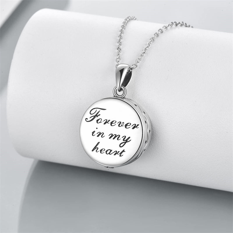 Urn Necklace for Ashes Sterling Silver Wolf Urn Pendant Cremation Jewelry Memorial Gifts for Women Men