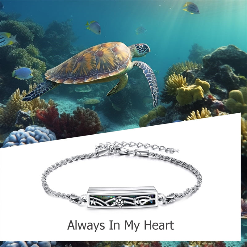 Urn Bracelet for Ashes 925 Sterling Silver Abalone Shell Hummingbird Dragonfly Butterfly Cremation Jewelry for Ashes Keepsake