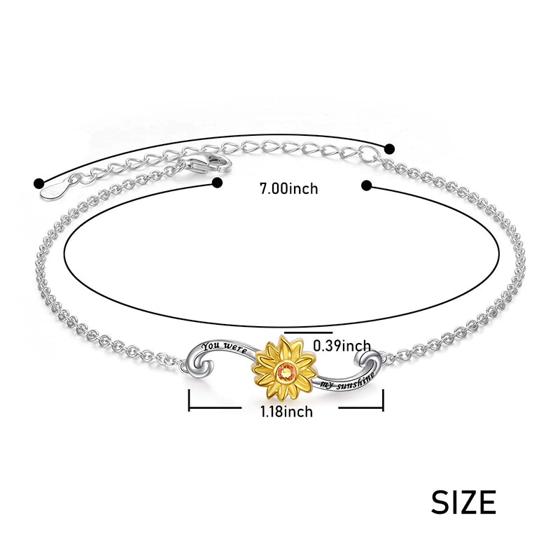 Sterling Silver Forever in My Heart CZ Cremation Urn Locket Memorial Ashes Holder Bangle Urn Keepsake Bracelet