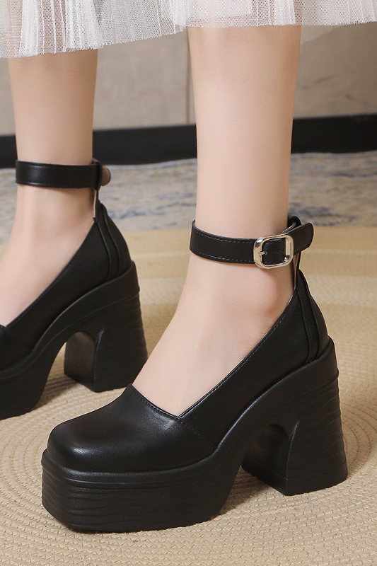 anyfreebie™-Thick sole heightening buckle strap thick heel high heels