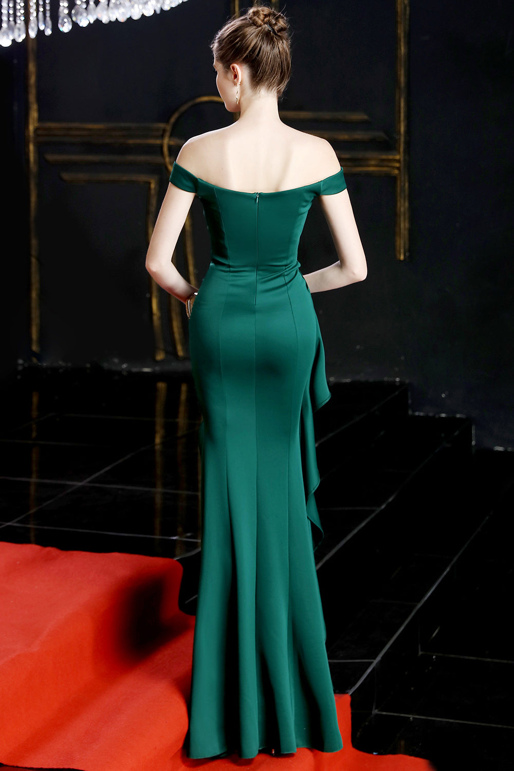 anyfreebie™-Elegant long one-shoulder mermaid dress