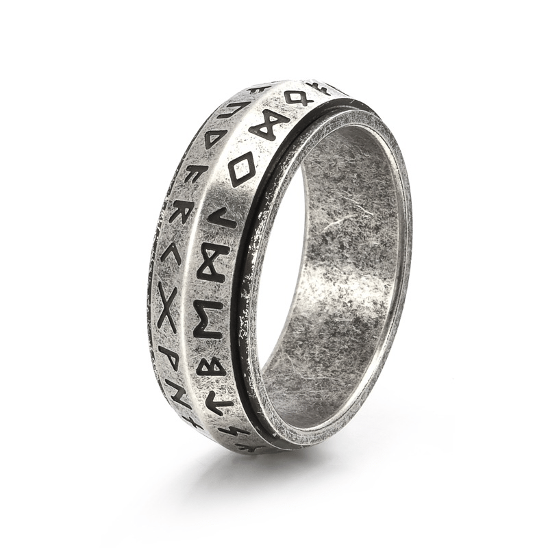 🔥This week's hot sale🔥Viking Rune Rotating Ring