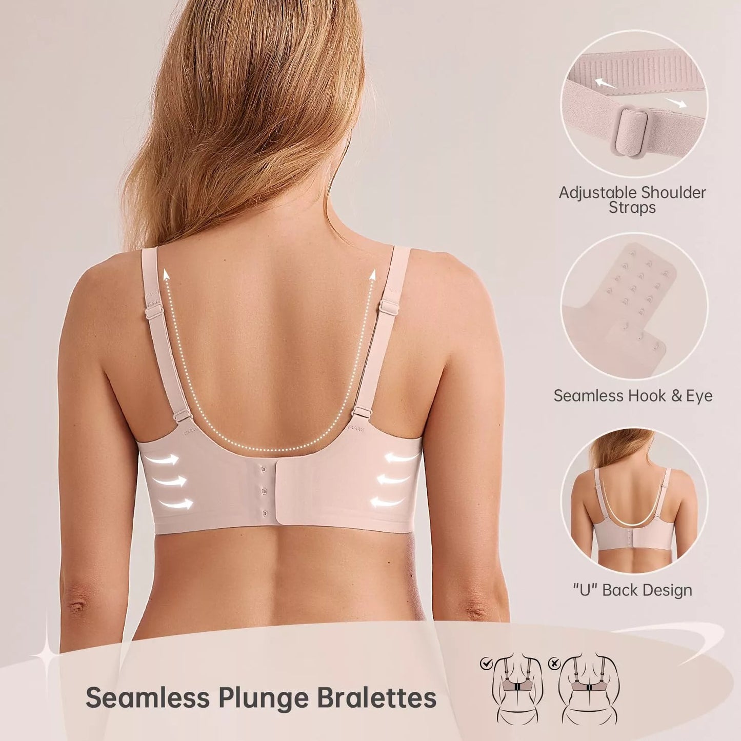 Magic Lift & Comfort: Deep V Wireless Everyday Bra