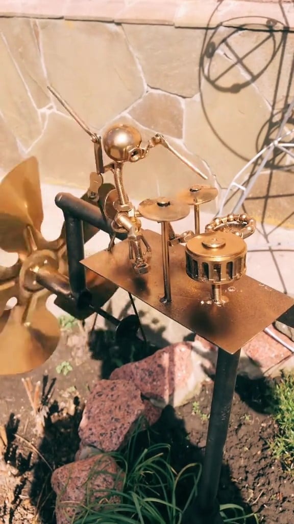 🔥Last Day 57% OFF🥁Handmade Metal Rock Band Windmill🎁
