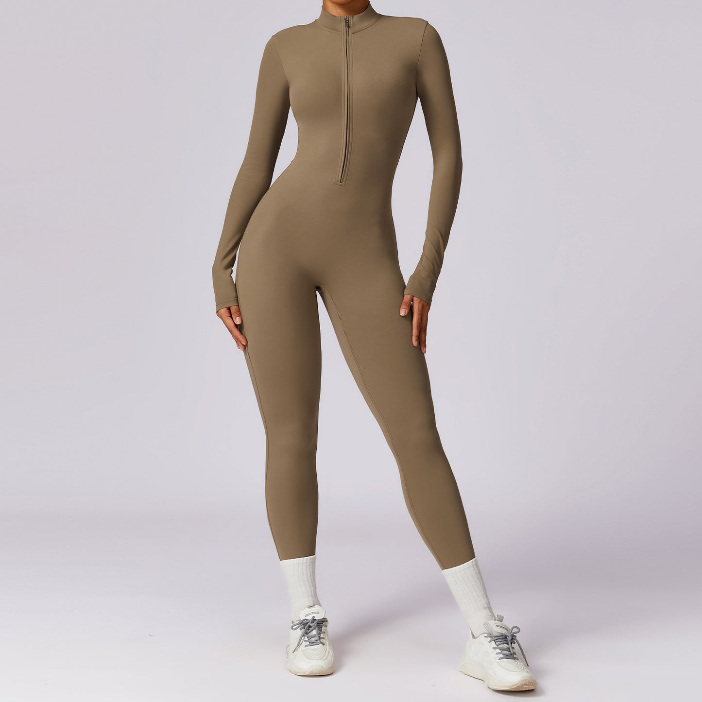 anyfreebie™-zippered nude bodysuit