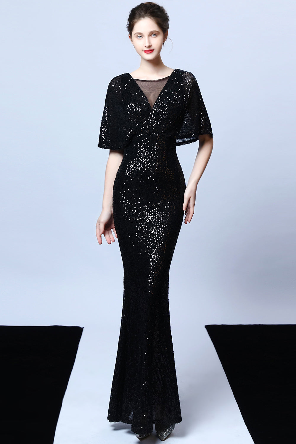 anyfreebie™-Tassel Sequined Fishtail Banquet Evening Dress