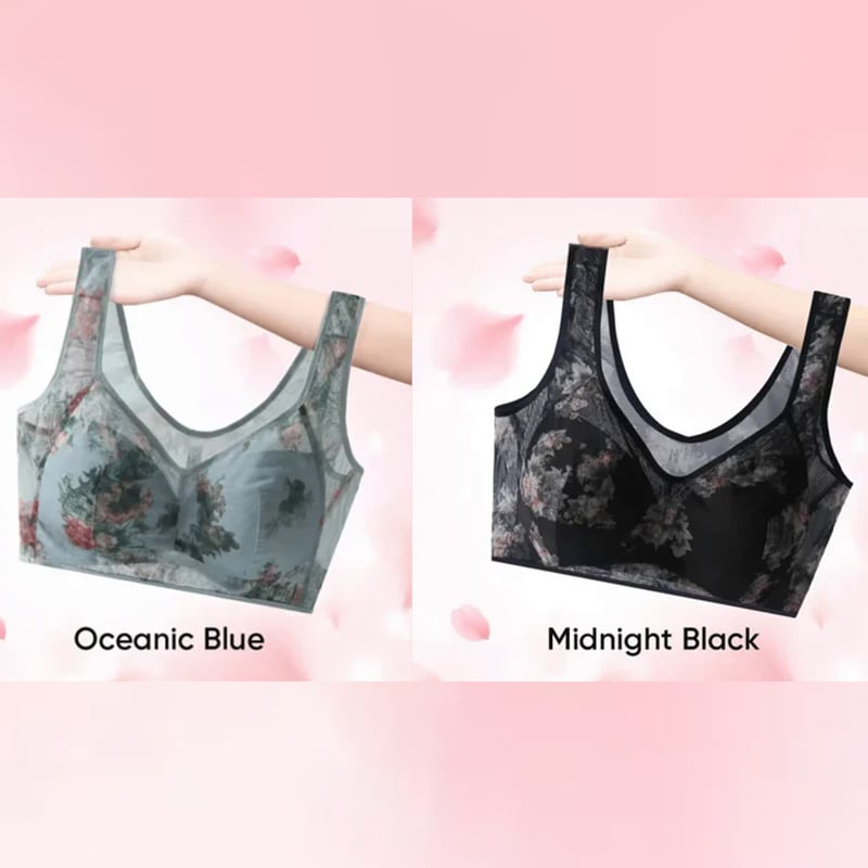 🎁 Super gather bra | Ice Silk Lace Cooling Comfort Bra