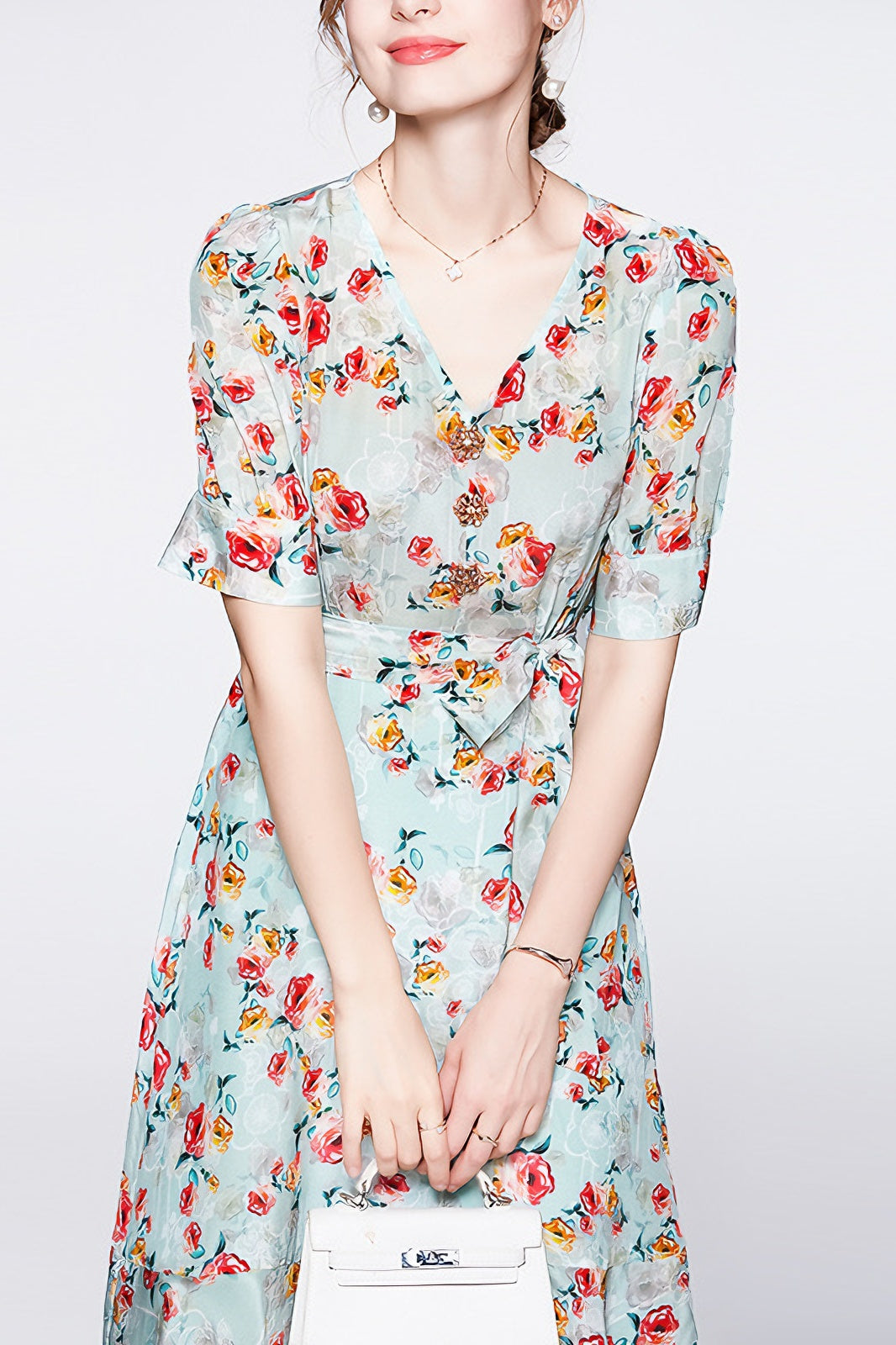 anyfreebie™-French style new floral dress