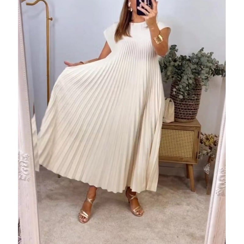 anyfreebie™-Fashion Sleeveless Long Pleated Dress