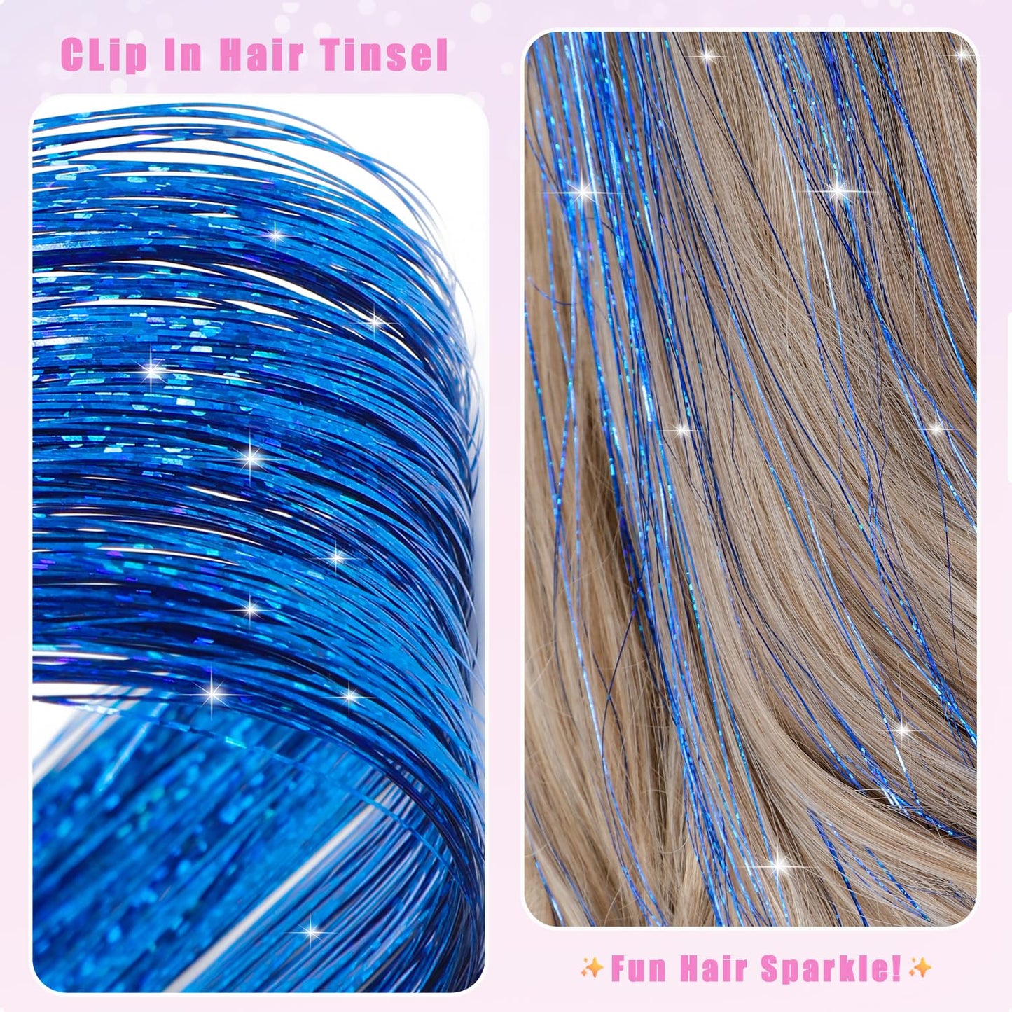 🔥This week's hot sale🔥Clip-on Shimmering Hair Extensions