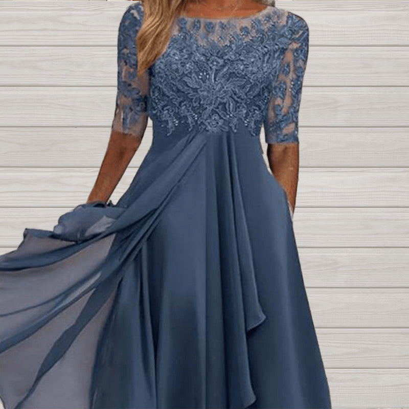 💖NEW ARRIVAL LIMITED TIME OFFER💖Elegant Embroidery Cocktail Flowy Dress