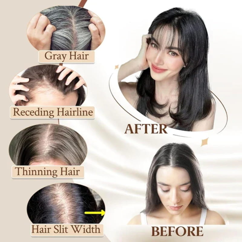 🔥Flash Sale🔥Natural Hair Toppers with Bangs for Women🛒