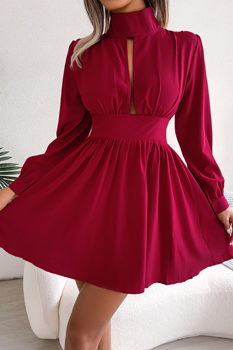 anyfreebie™-Sexy Hollow Waist Swing Dress