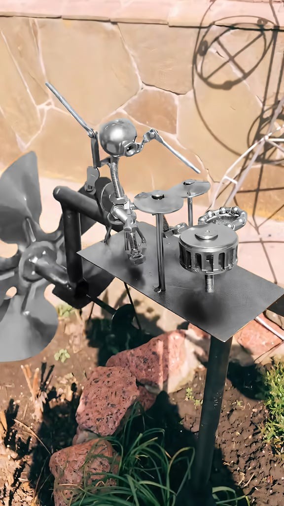 🔥Last Day 57% OFF🥁Handmade Metal Rock Band Windmill🎁