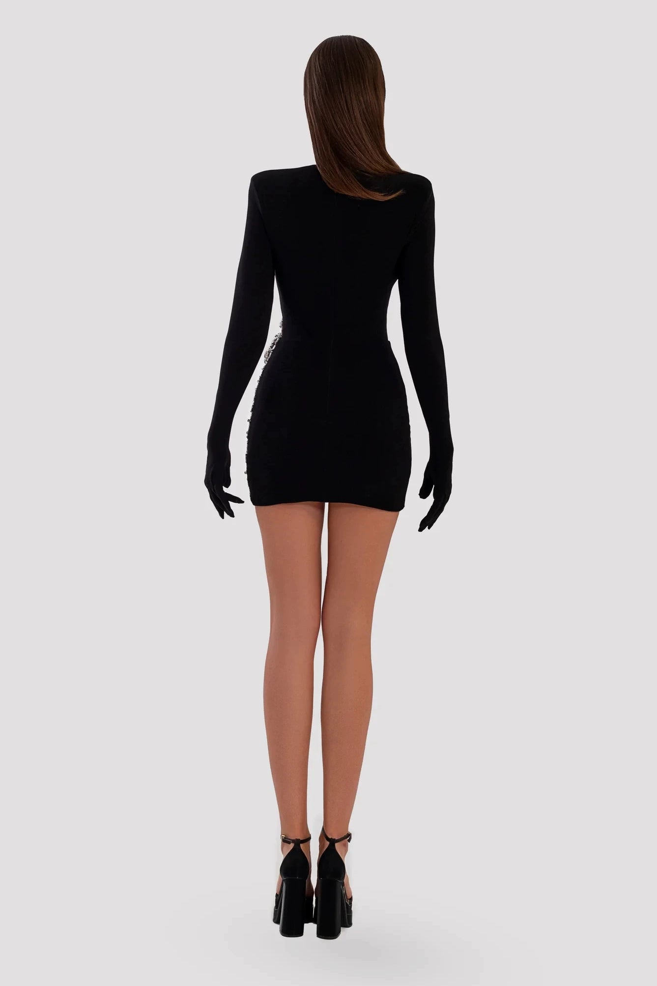 anyfreebie™-Stretch velvet heavy dress-vx