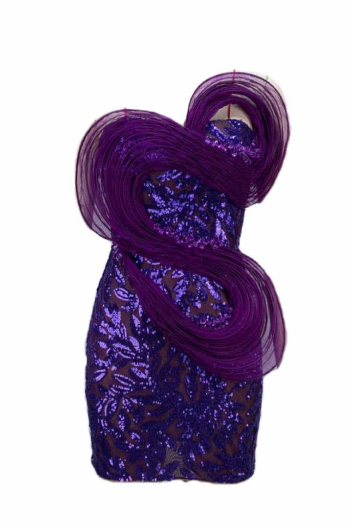 anyfreebie™-New purple tube top dress-vx