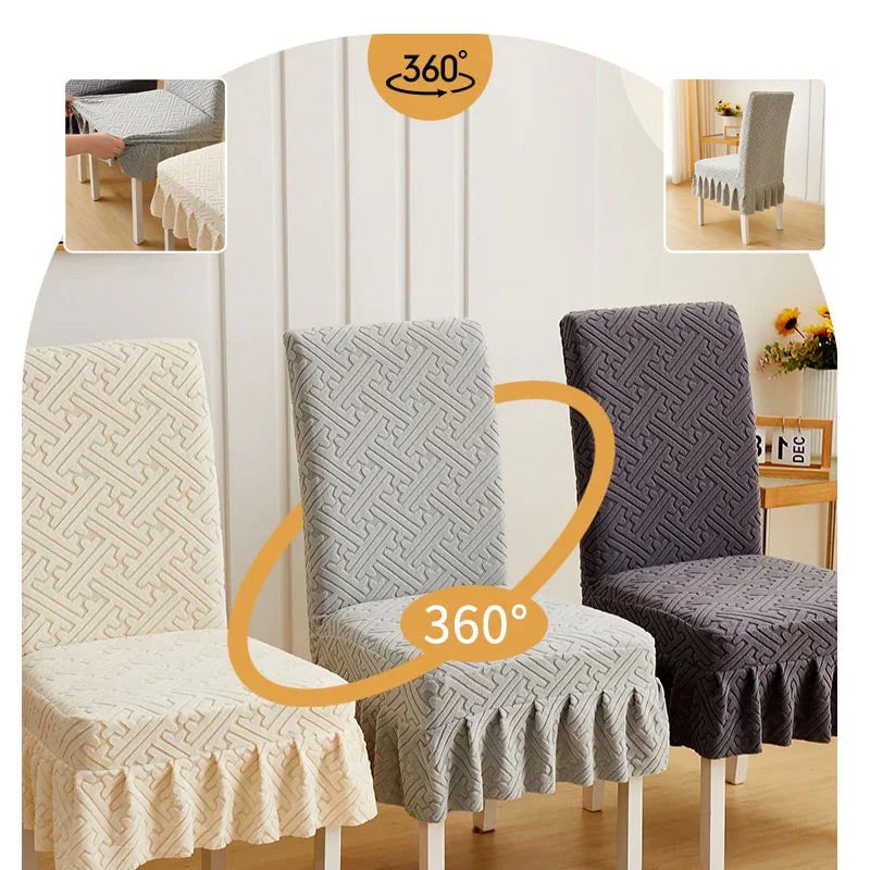 ⏰Dining Chair Slipcover Set of 2 ✨Instant holiday upgrade! Refresh your dining space🎄