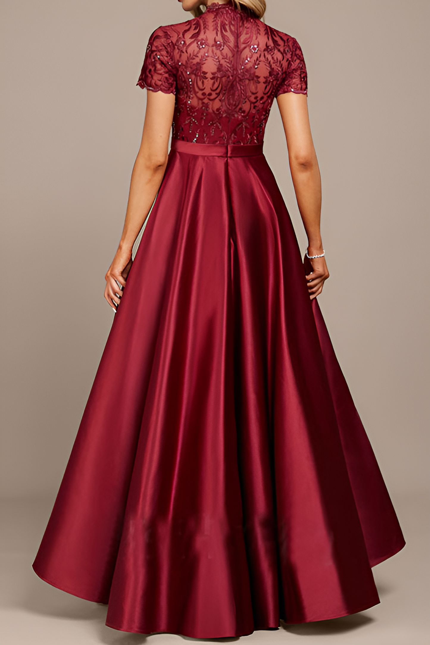 anyfreebie™-Burgundy Engagement Dress Mermaid Evening Dress