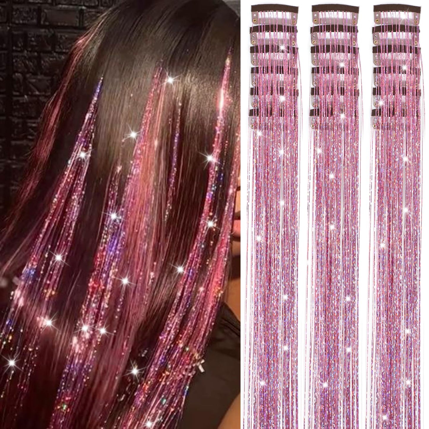 🔥This week's hot sale🔥Clip-on Shimmering Hair Extensions