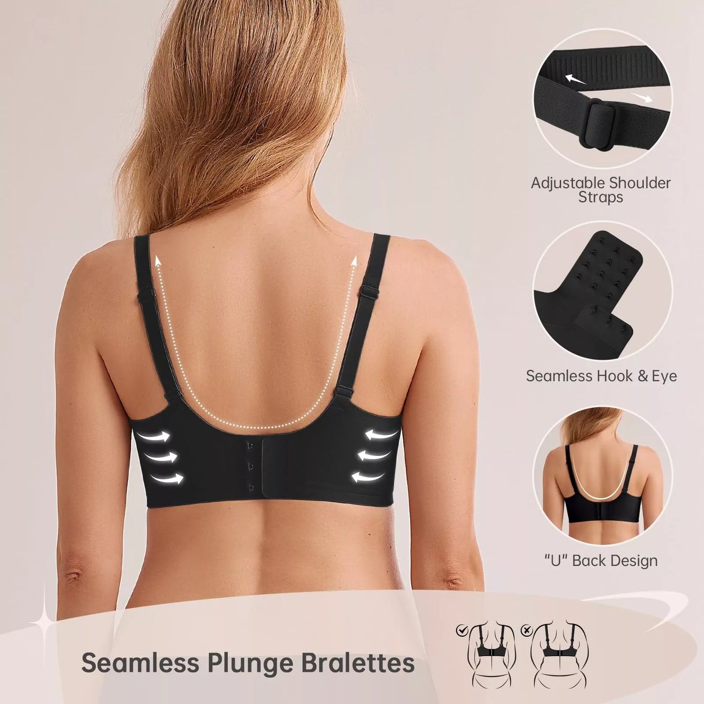 Magic Lift & Comfort: Deep V Wireless Everyday Bra