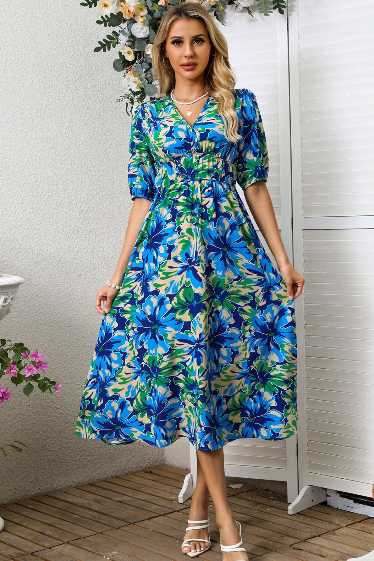 anyfreebie™-Fashion printed women's dress