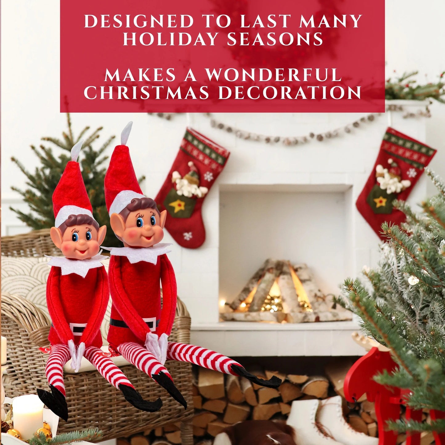 🎅 Early Christmas Sale 🧝‍♂️ Christmas Elf Behaving Badly Plush Toy — 12" Naughty Elf with Bendy Arms & Legs