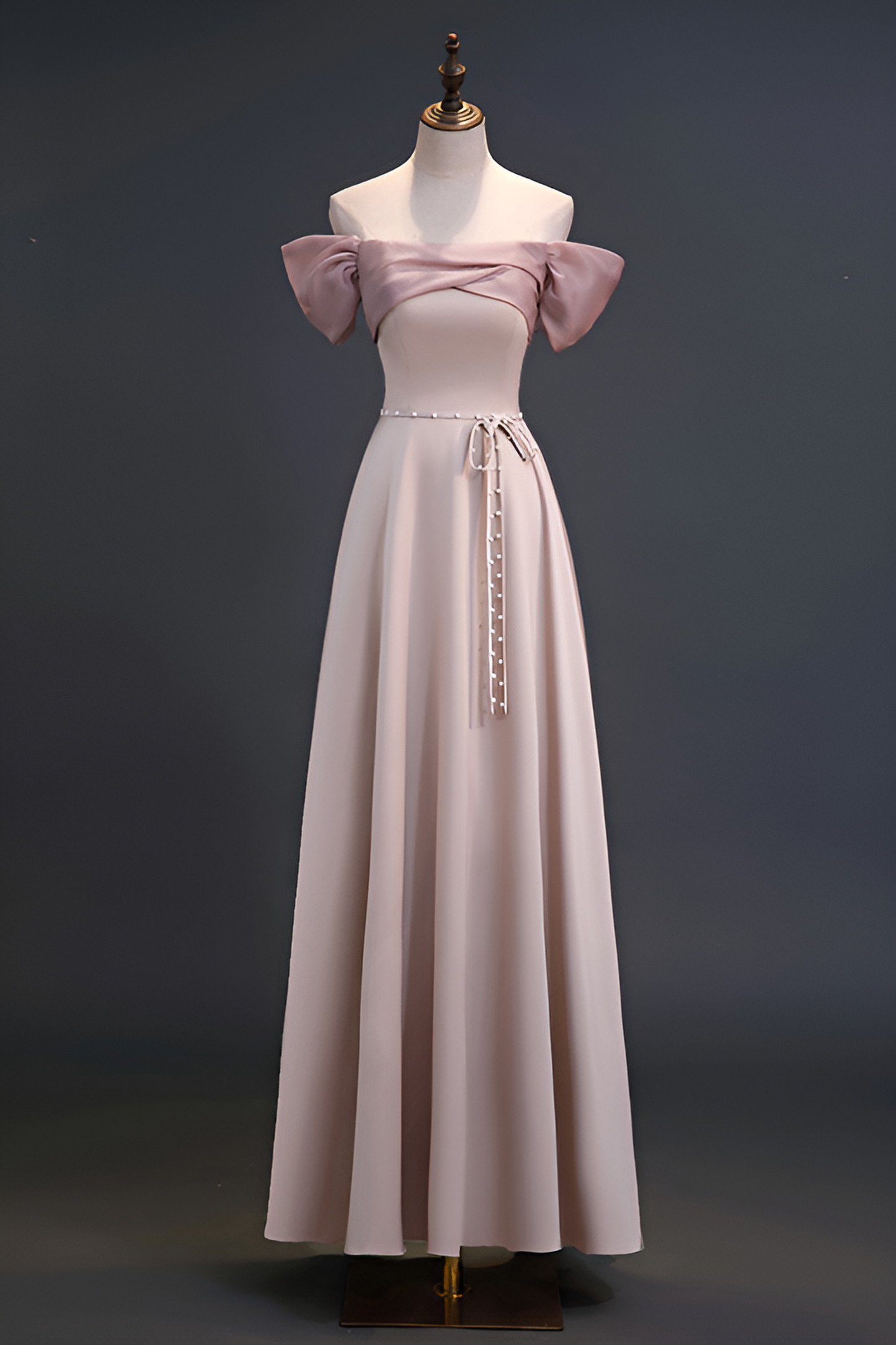 anyfreebie™-Bridesmaid dress satin pink sister dress bridesmaid group dress