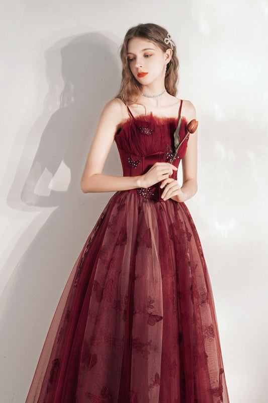 anyfreebie™-Red banquet temperament long dress