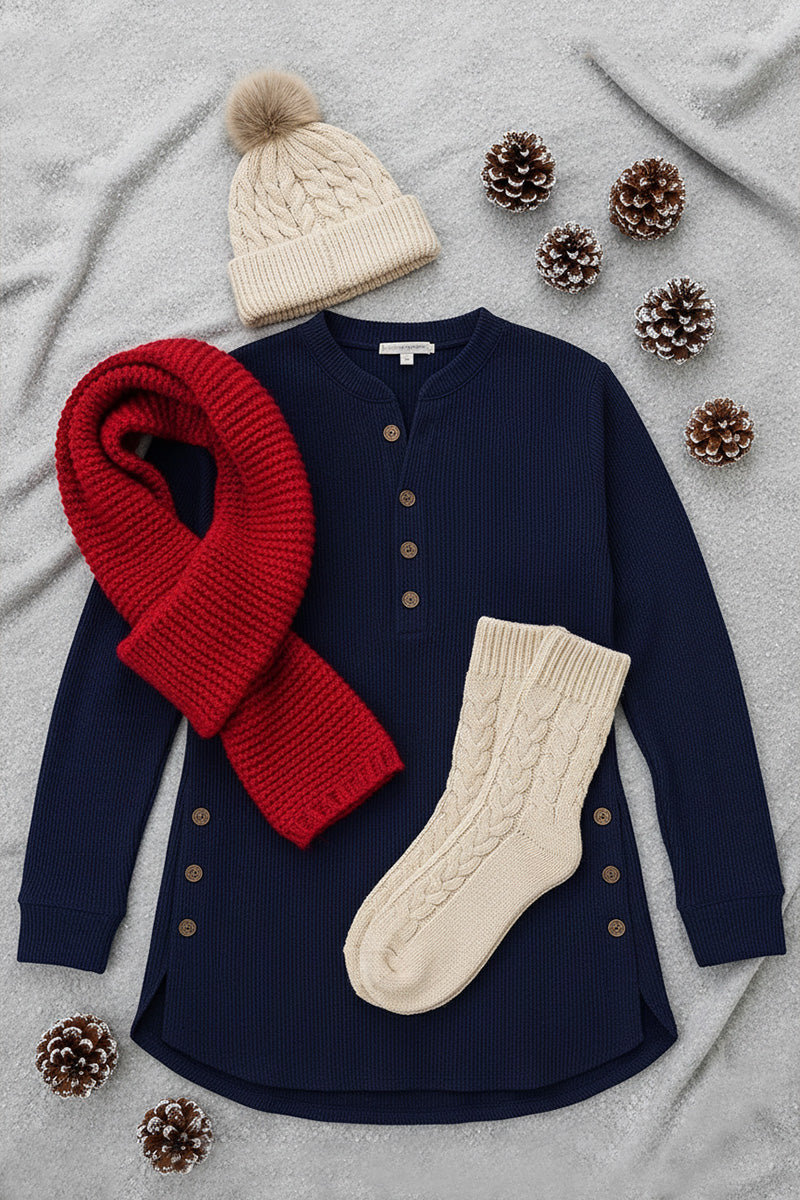 Casual V-Neck Solid Color Pullover main image 0