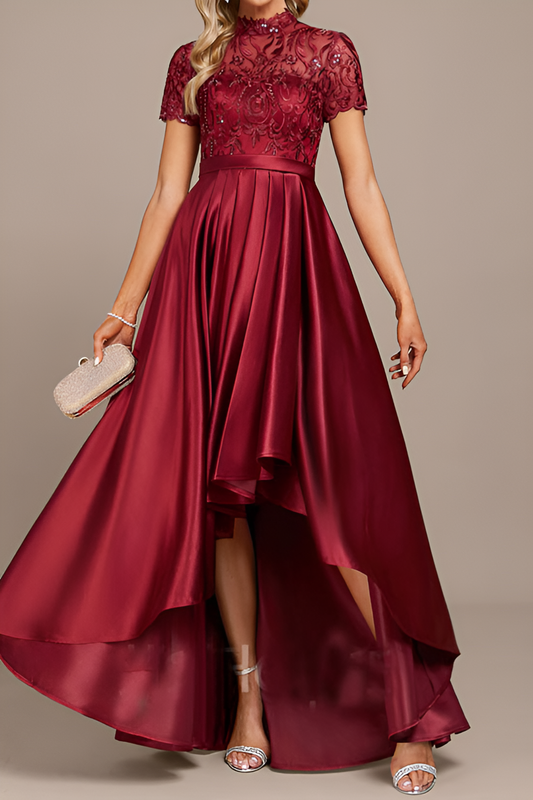 anyfreebie™-Burgundy Engagement Dress Mermaid Evening Dress