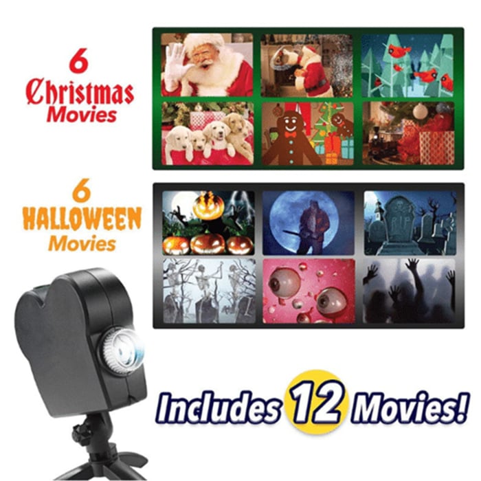 🔥Hot Sale 60% OFF💀 2025 New Upgrade Halloween/Christmas Holographic Projection