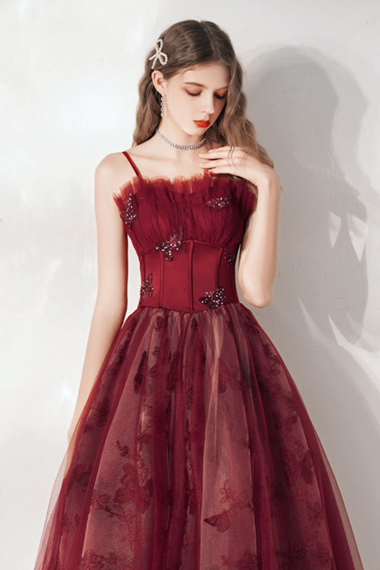 anyfreebie™-Red banquet temperament long dress