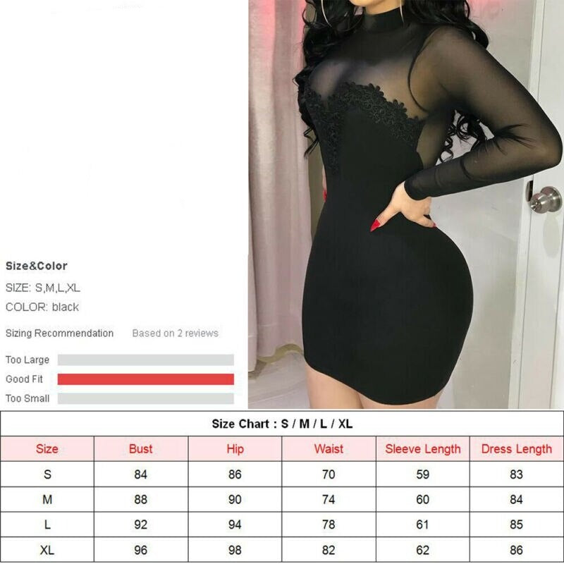 anyfreebie™-Sexy Women Bandage Bodycon Mini Dresses Transparent Strapless Party Female Elegant Mini Dress Chiffon Female Black Vestidos