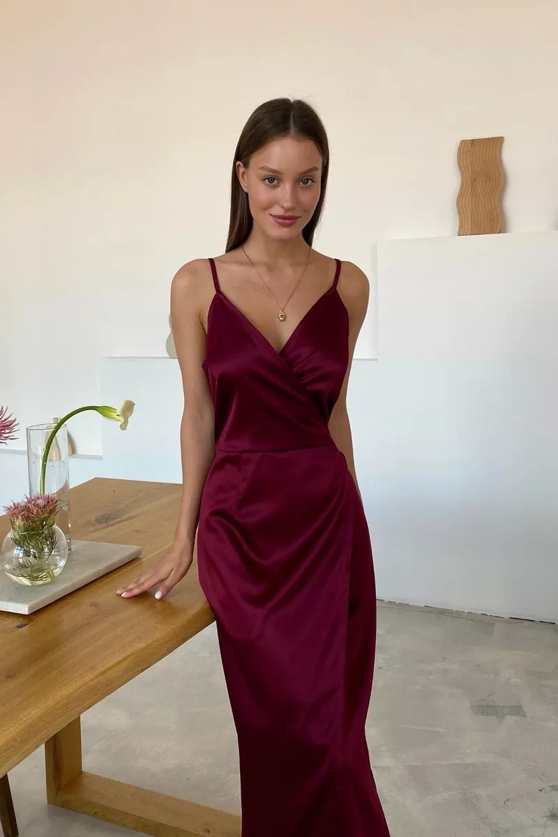 anyfreebie™-suspender solid color evening dress