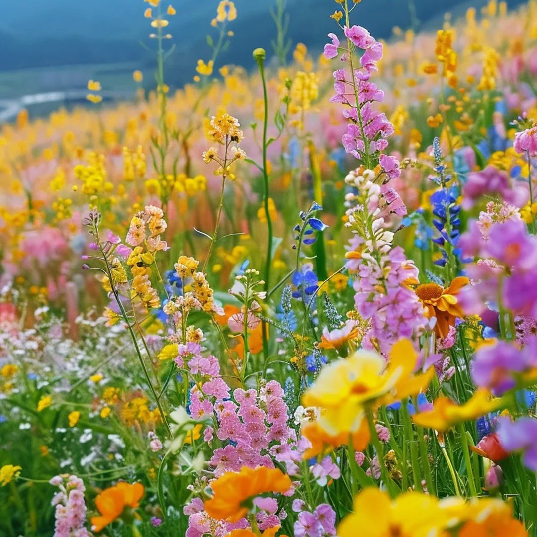 Colorful Rapeseed Flowers Mixcolor Seeds