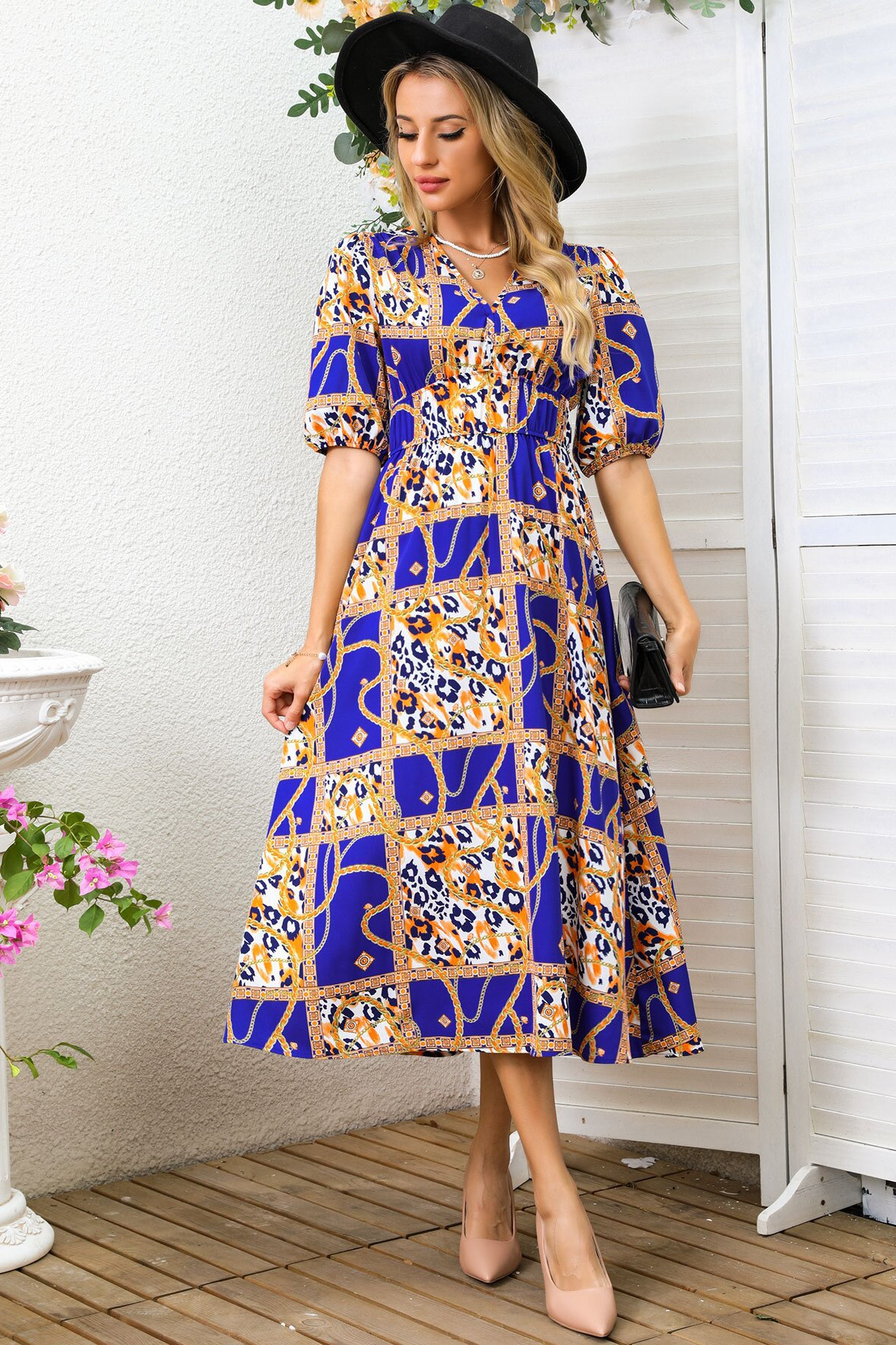 anyfreebie™-Fashion printed women's dress