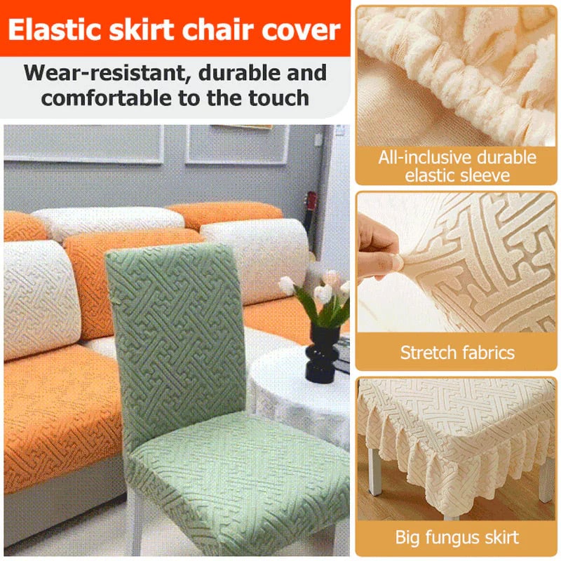 ⏰Dining Chair Slipcover Set of 2 ✨Instant holiday upgrade! Refresh your dining space🎄