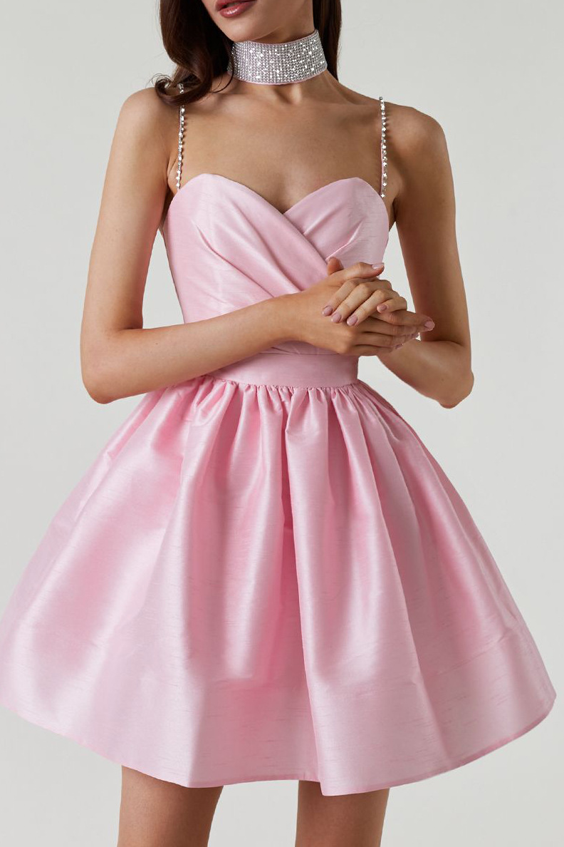 anyfreebie™-Pleated strapless evening gown