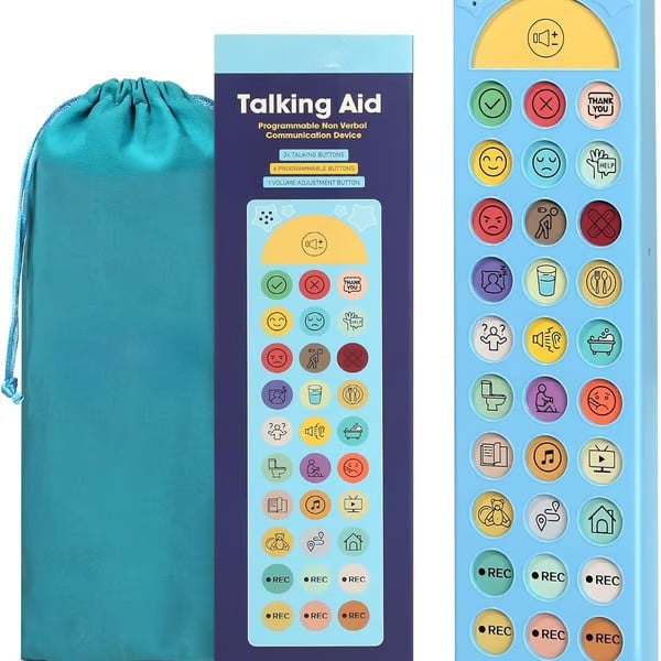 AAC Device for Autism, Non Verbal Communication Tools for Speech Therapy & Stroke Rehab