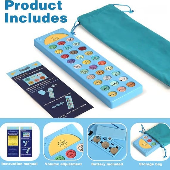 AAC Device for Autism, Non Verbal Communication Tools for Speech Therapy & Stroke Rehab