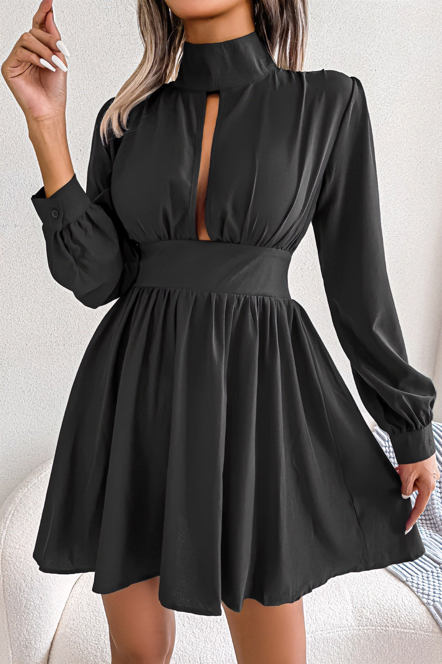 anyfreebie™-Sexy Hollow Waist Swing Dress