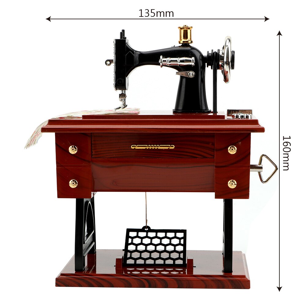 Mini Sewing Machine Style Music Box